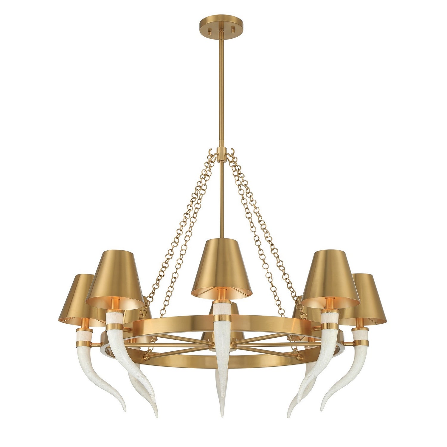 Savoy House - 1-6306-8-322 - Eight Light Chandelier - Hearne - Warm Brass