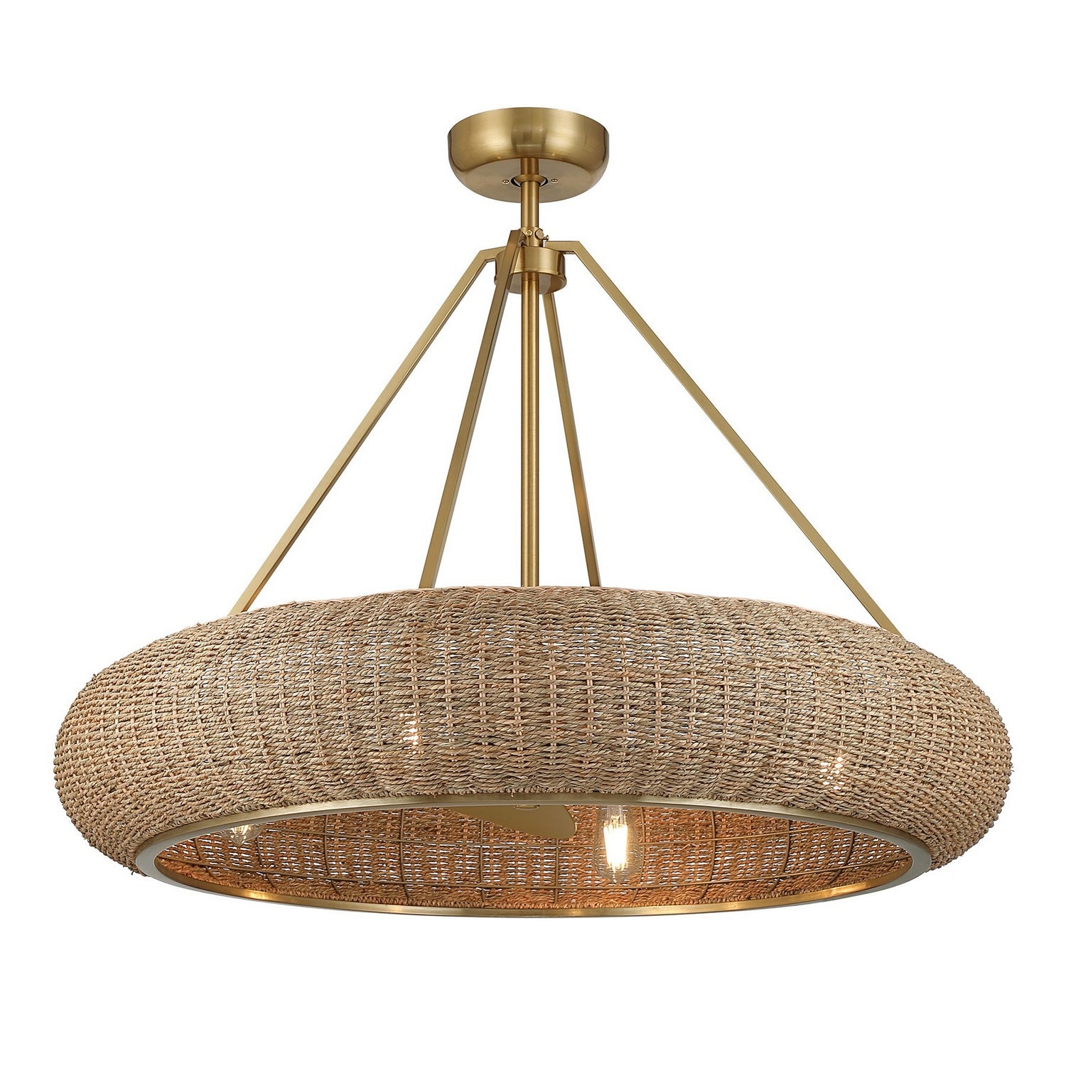 Savoy House - 40-FD-8302-322 - Four Light Fan D'Lier - Gaia - Warm Brass