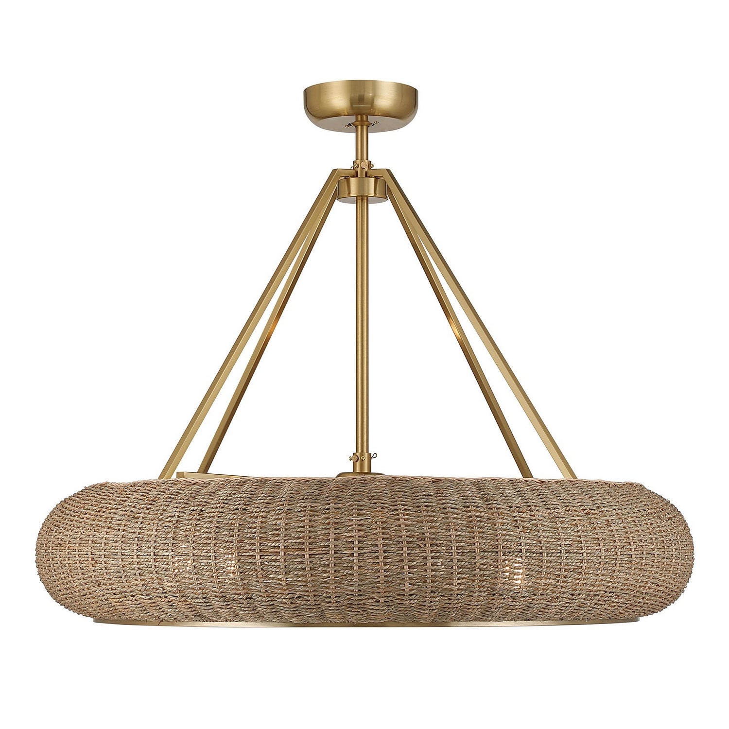 Savoy House - 40-FD-8302-322 - Four Light Fan D'Lier - Gaia - Warm Brass