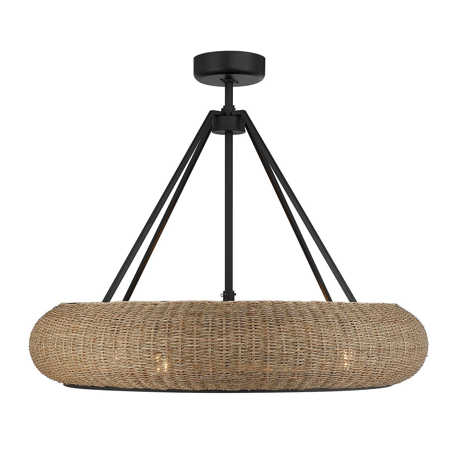 Savoy House - 40-FD-8302-89 - Six Light Fan D'Lier - Gaia - Matte Black