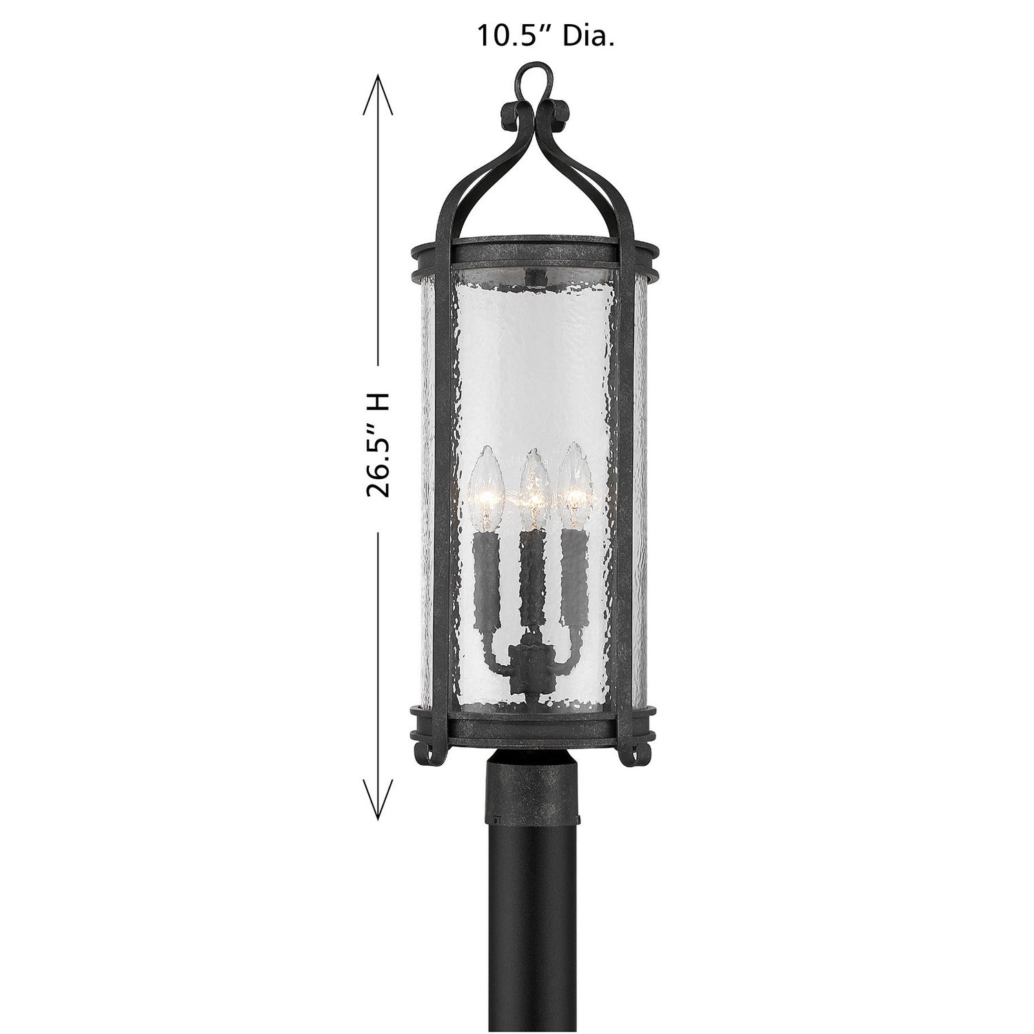 Savoy House - 5-115-337 - Three Light Outdoor Post Lantern - Preston - Iron Oxide
