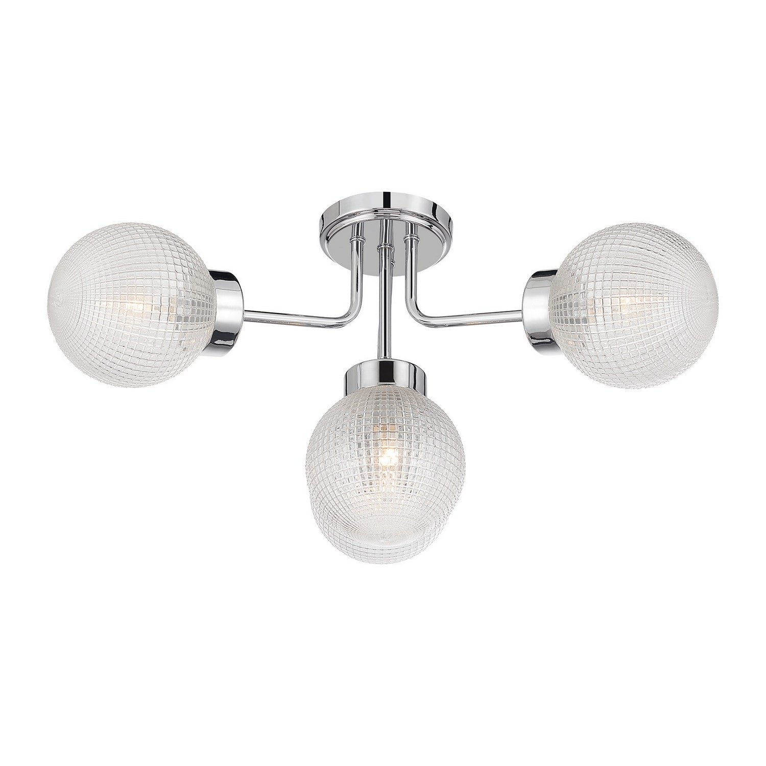 Savoy House - 6-3364-4-11 - Four Light Semi-Flush Mount - Coral - Chrome