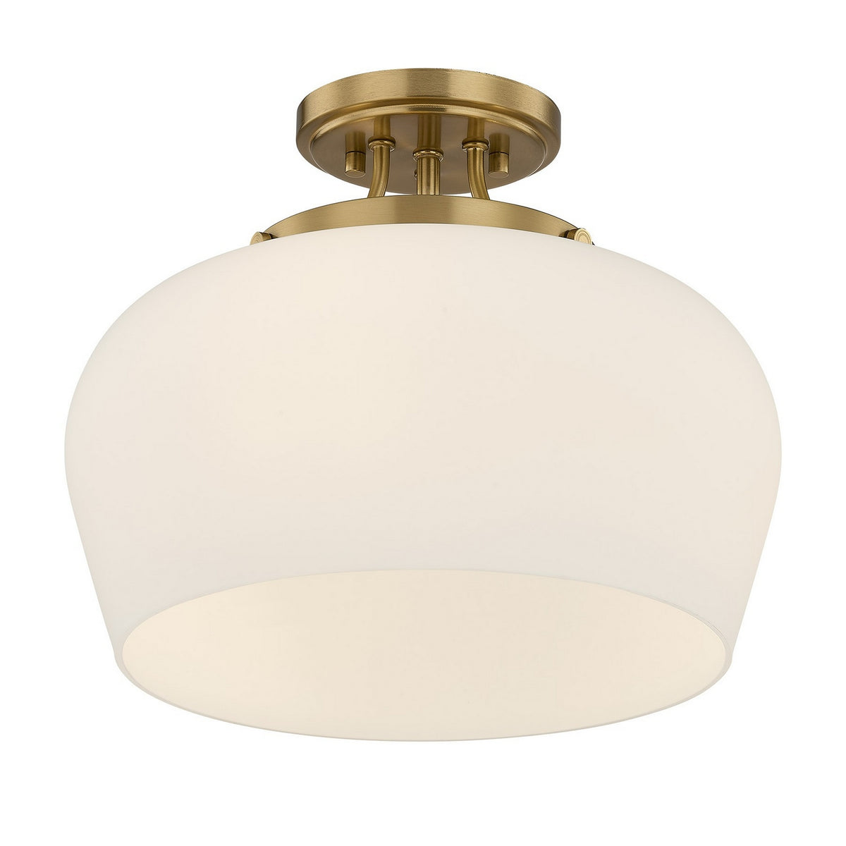 Savoy House - 6-6035-3-322 - Three Light Semi-Flush Mount - Octave - Satin Nickel