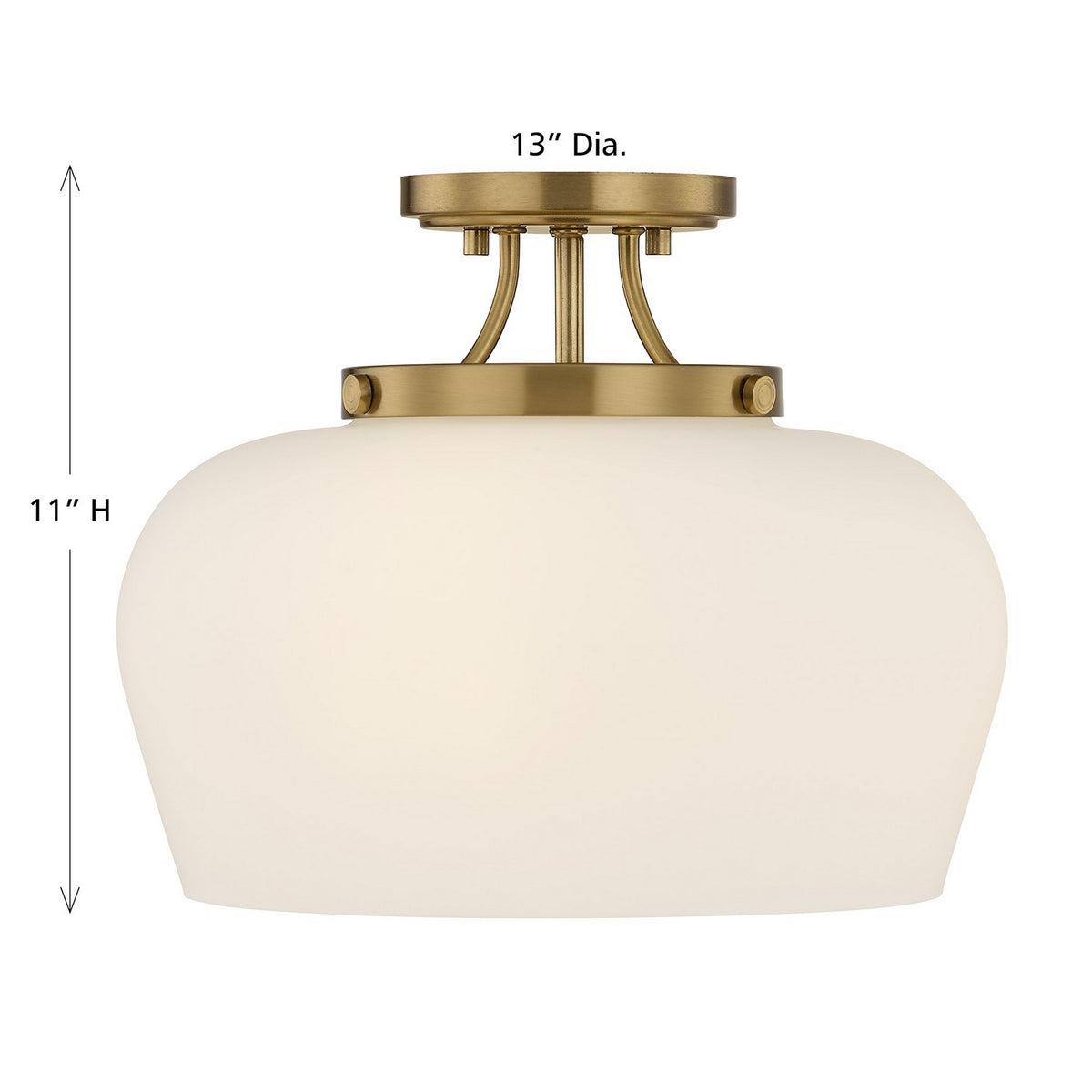 Savoy House - 6-6035-3-322 - Three Light Semi-Flush Mount - Octave - Satin Nickel
