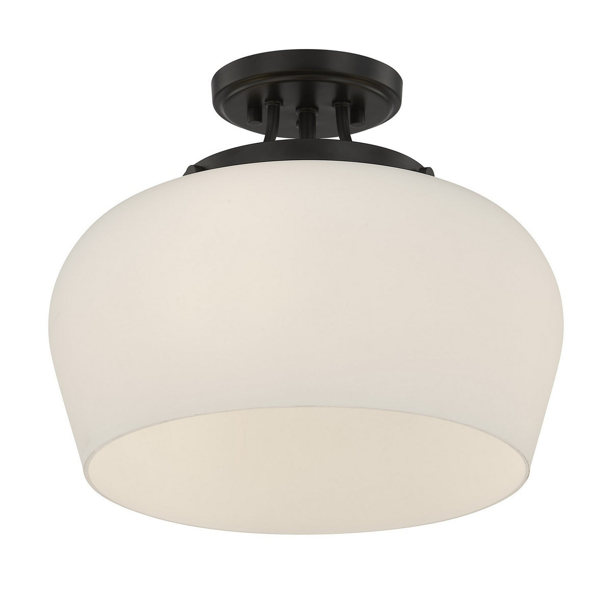Savoy House - 6-6035-3-BK - Three Light Semi-Flush Mount - Octave - Satin Nickel
