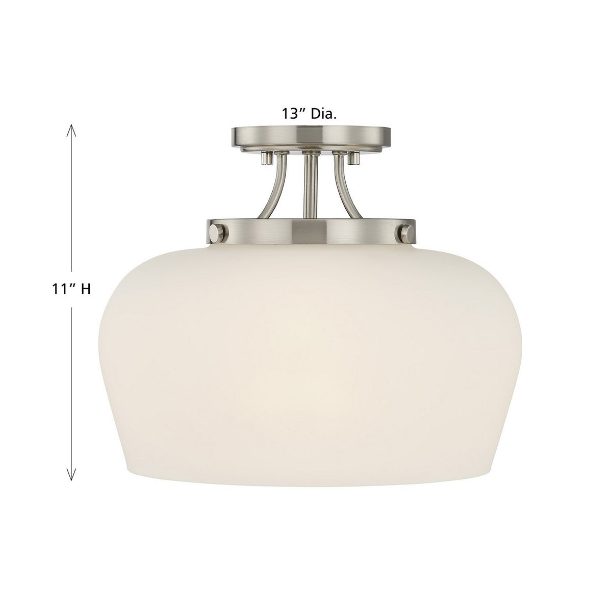 Savoy House - 6-6035-3-SN - Three Light Semi-Flush Mount - Octave - Satin Nickel