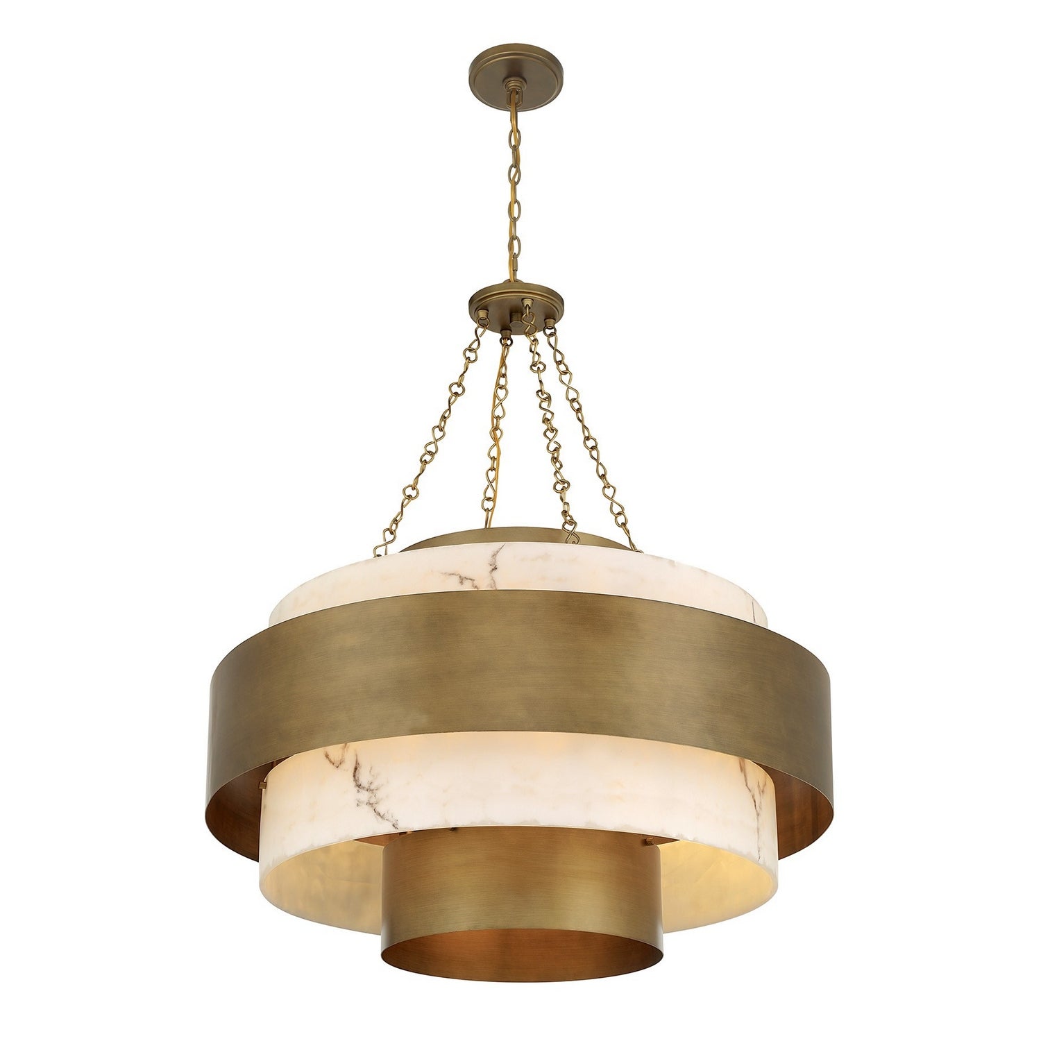 Savoy House - 7-3092-8-339 - Eight Light Pendant - Davenport - Antique Patina
