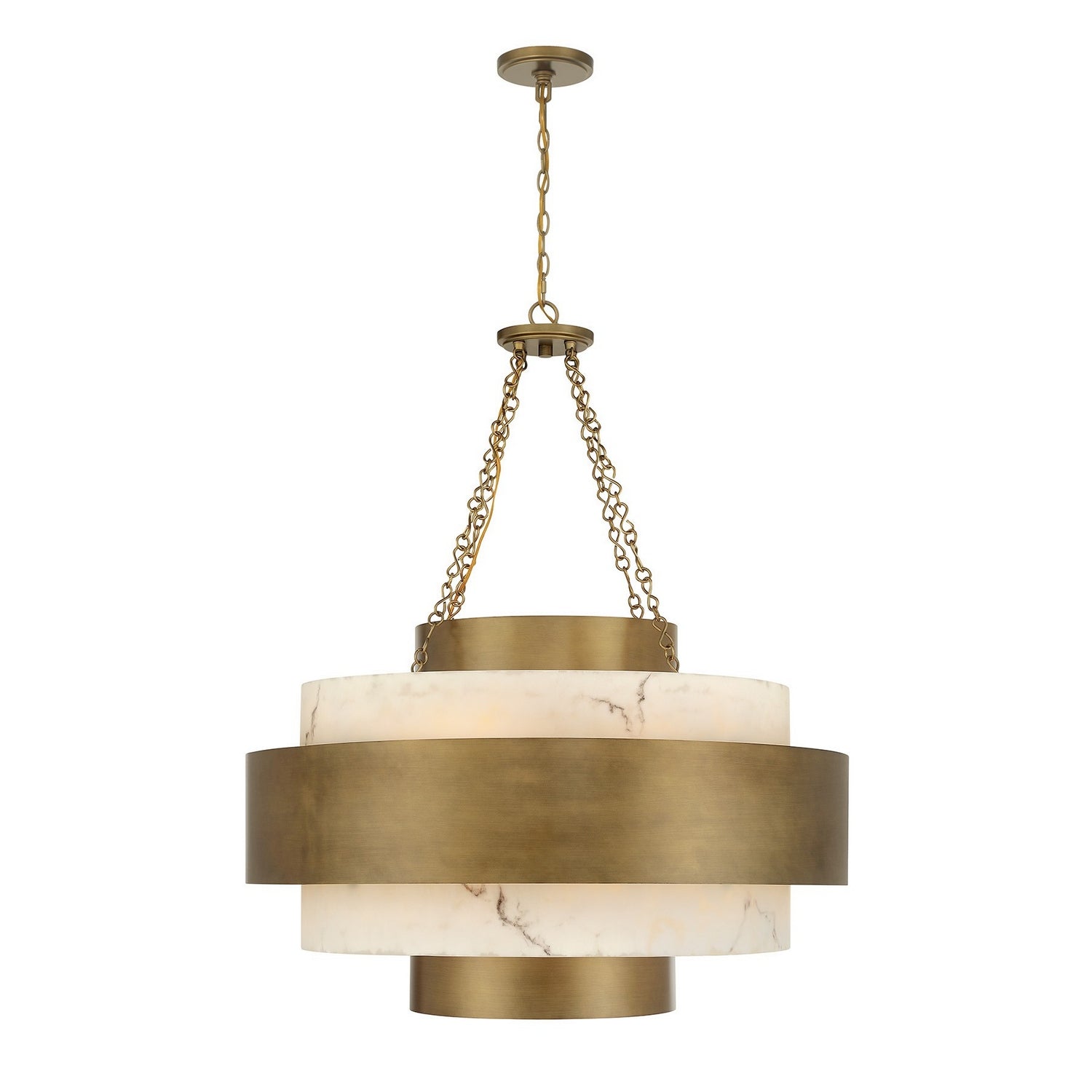 Savoy House - 7-3092-8-339 - Eight Light Pendant - Davenport - Antique Patina