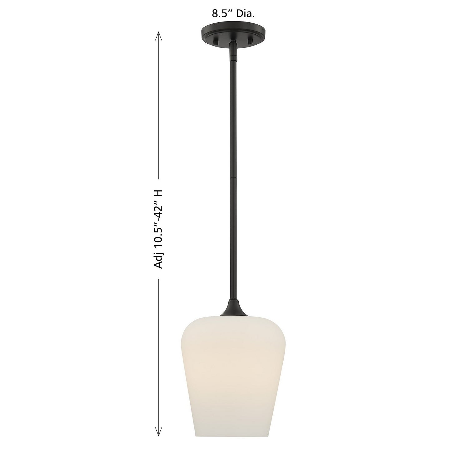 Savoy House - 7-6036-1-BK - One Light Pendant - Octave - Matte Black