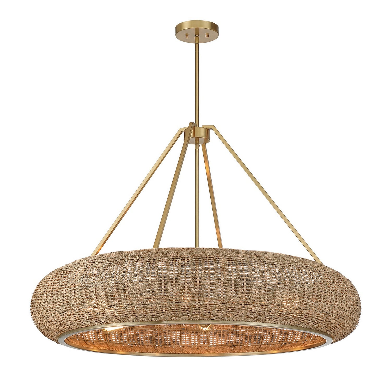 Savoy House - 7-8301-6-322 - Six Light Pendant - Gaia - Warm Brass