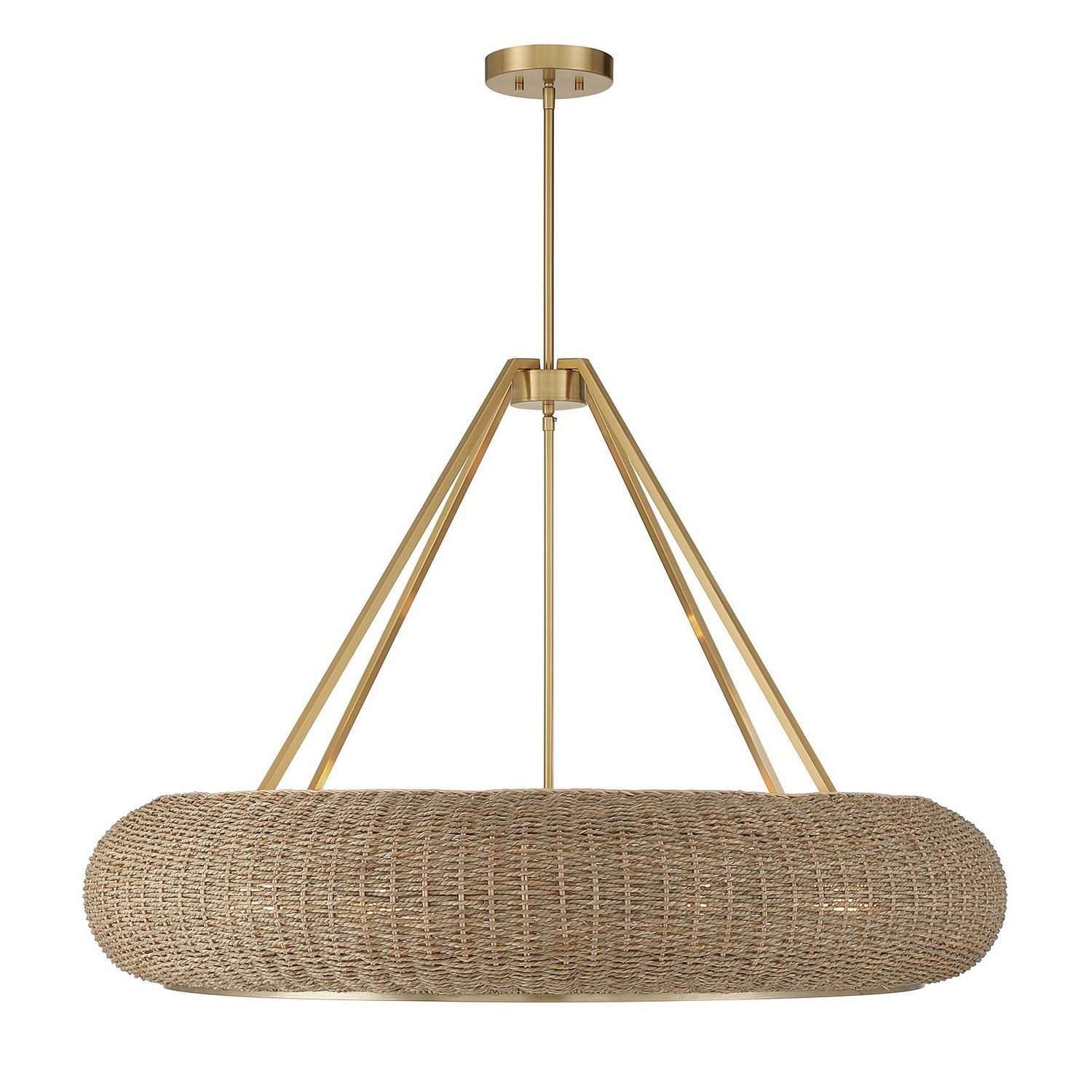 Savoy House - 7-8301-6-322 - Six Light Pendant - Gaia - Warm Brass