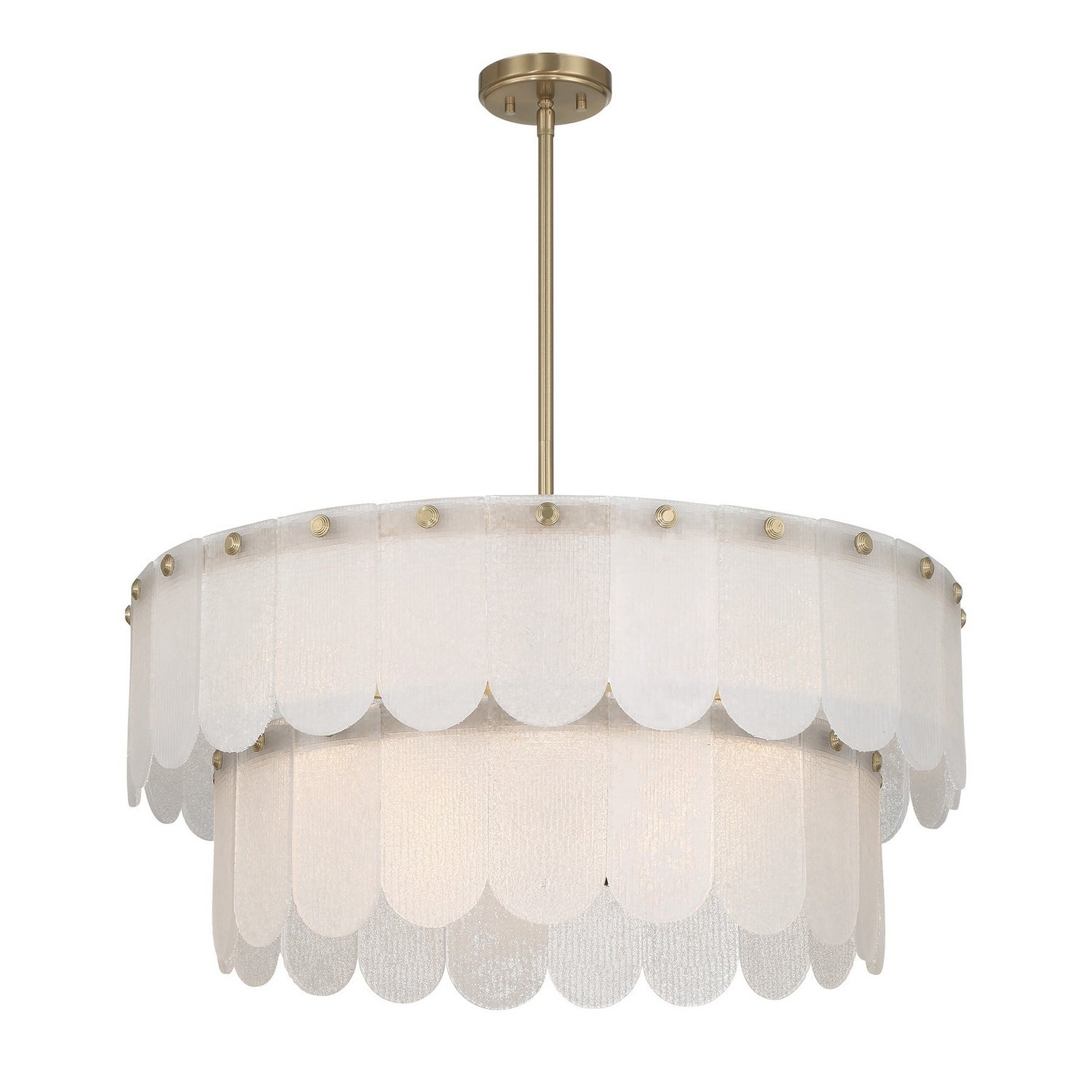 Savoy House - 7-9800-10-127 - Ten Light Pendant - Ashton - Noble Brass