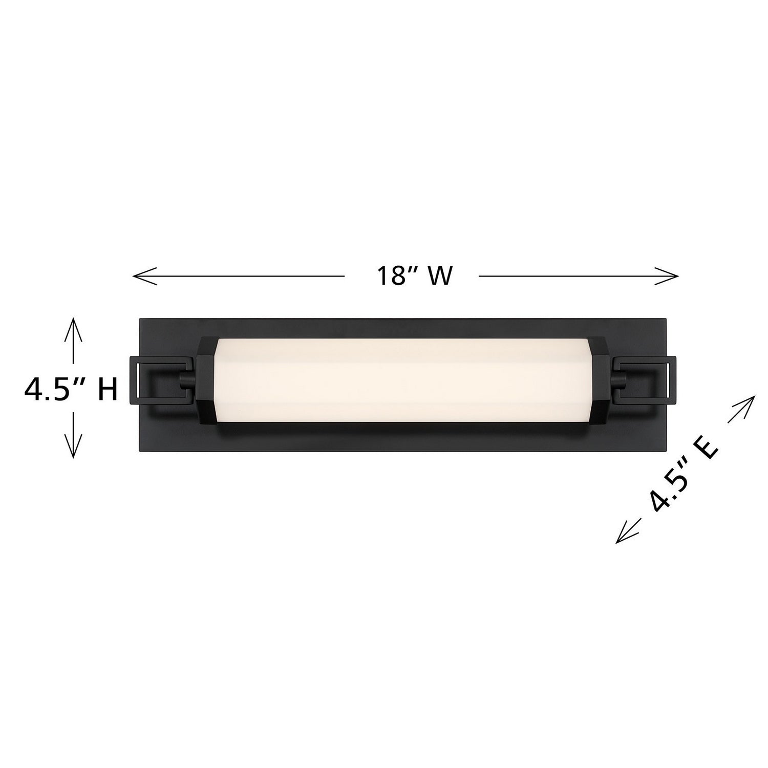 Savoy House - 8-3303-18-335 - LED Bathroom Vanity - Parker - Black Lustre