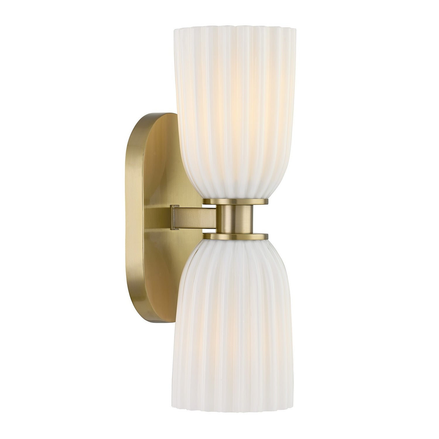 Savoy House - 9-1245-2-127 - Two Light Wall Sconce - Baldwin - Noble Brass