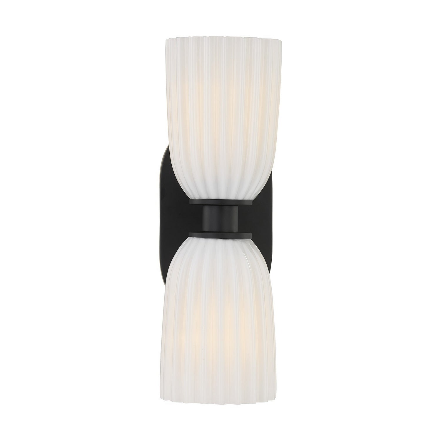 Savoy House - 9-1245-2-BK - Two Light Wall Sconce - Baldwin - Matte Black