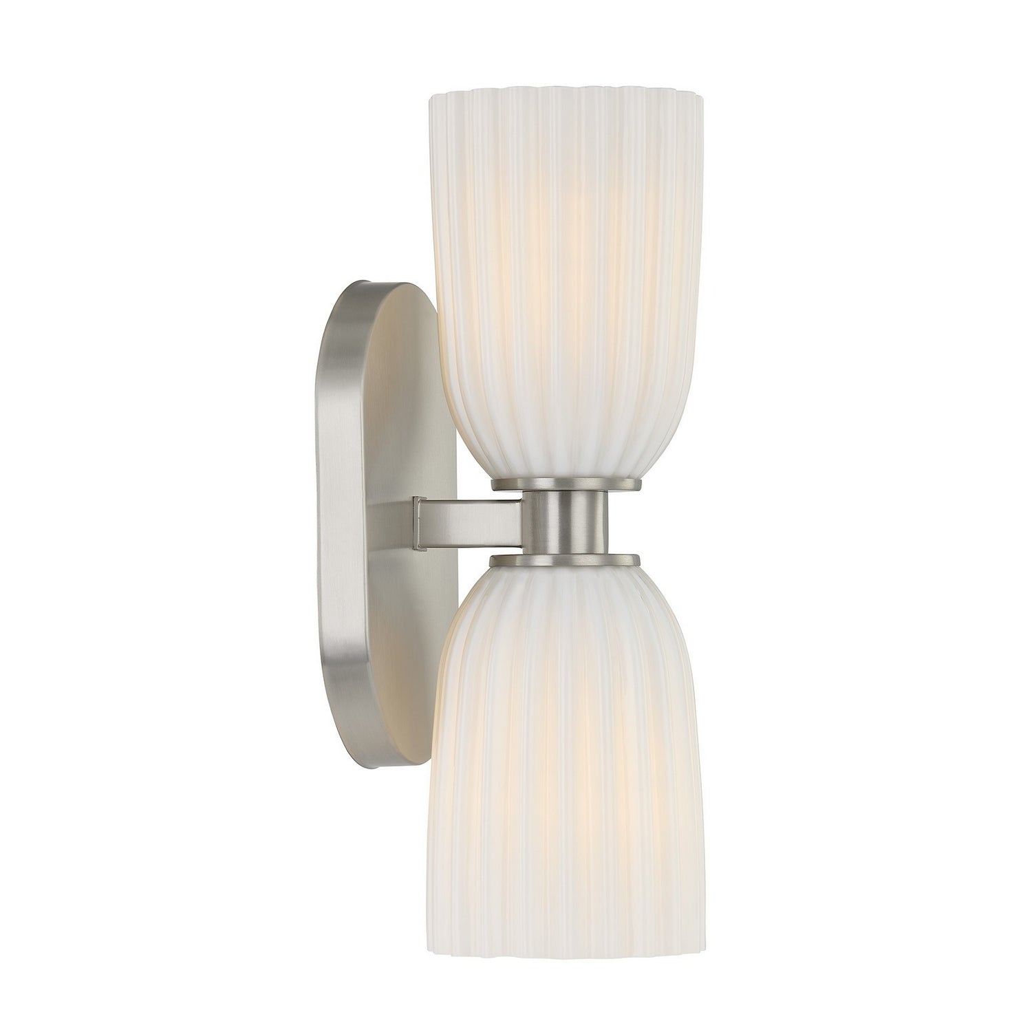 Savoy House - 9-1245-2-SN - Two Light Wall Sconce - Baldwin - Satin Nickel