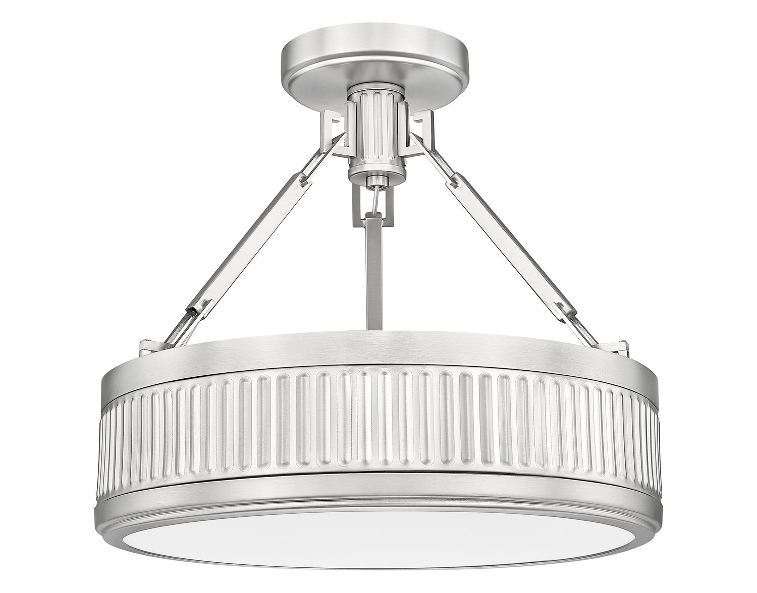 Z-Lite - 3046SF15-SN-LED - LED Semi Flush Mount - Quinn - Satin Nickel