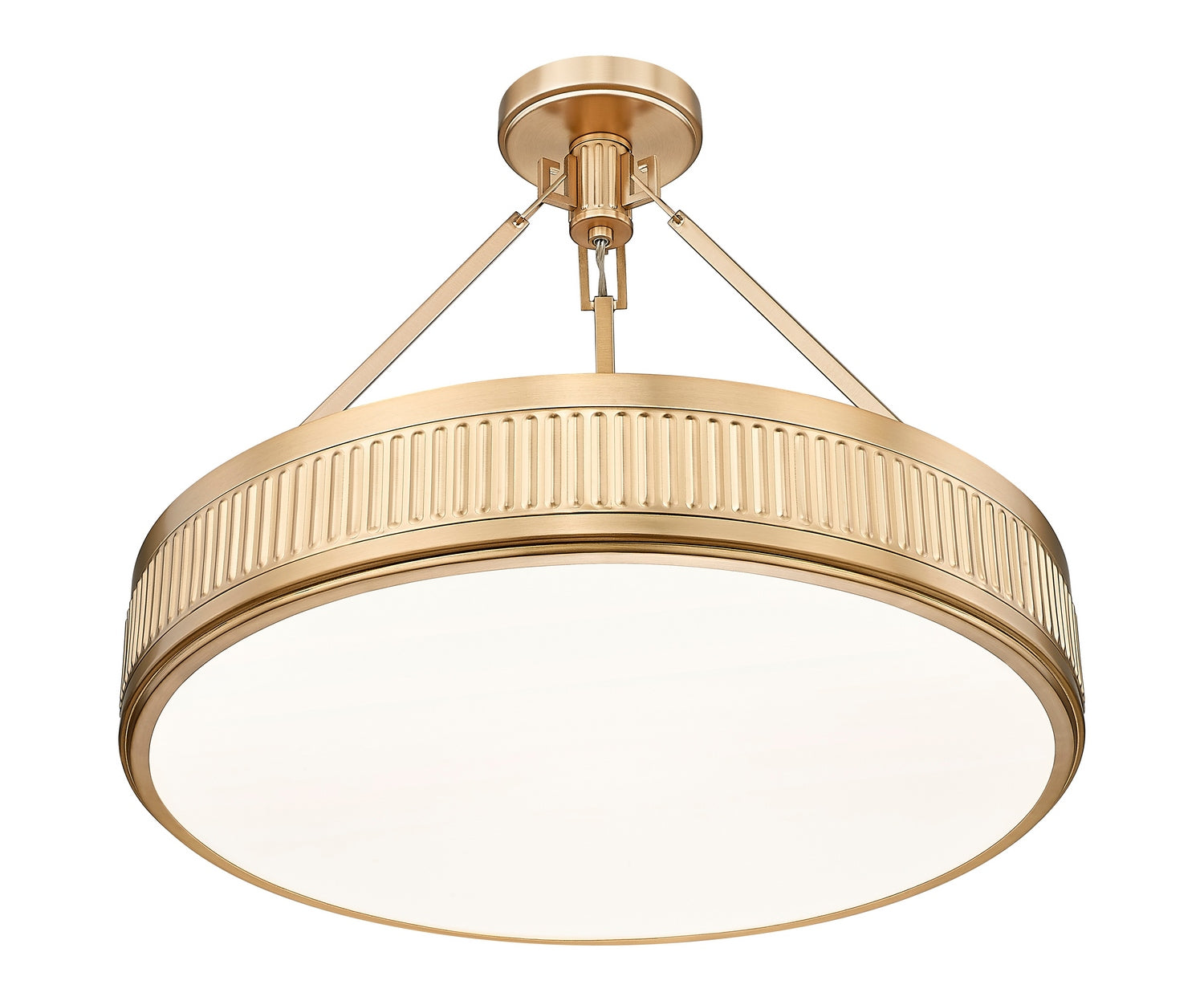 Z-Lite - 3046SF22-MGLD-LED - LED Semi Flush Mount - Quinn - Modern Gold