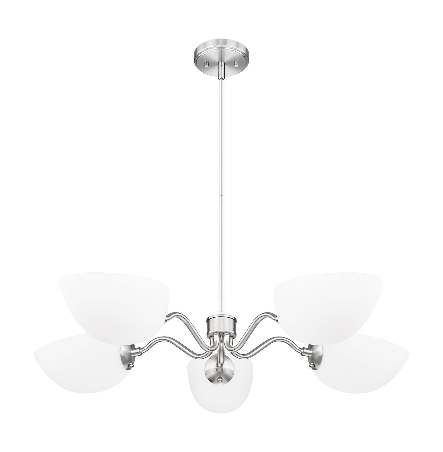 Z-Lite - 3048-5BN - Five Light Chandelier - Breton - Brushed Nickel