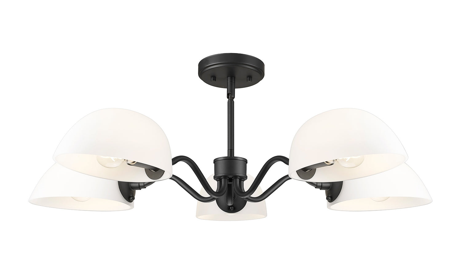 Z-Lite - 3048-5MB - Five Light Chandelier - Breton - Matte Black