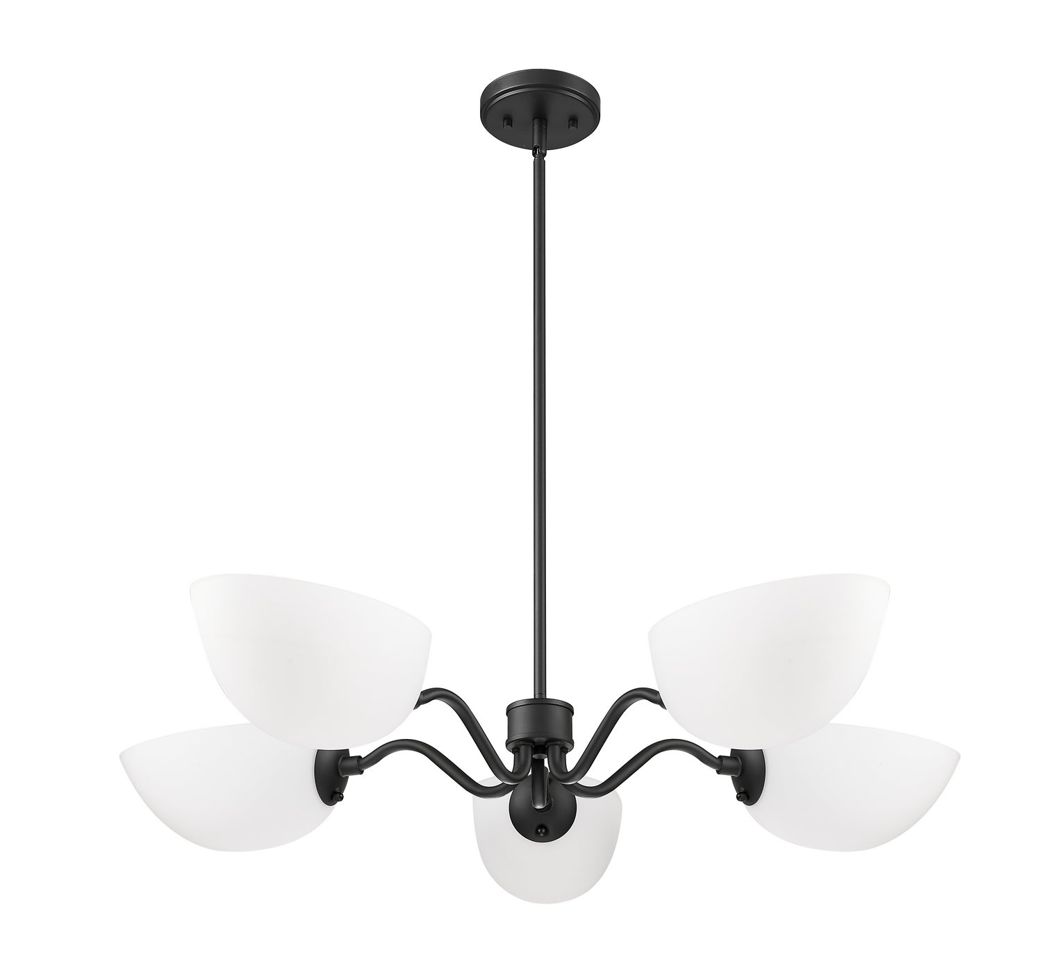 Z-Lite - 3048-5MB - Five Light Chandelier - Breton - Matte Black