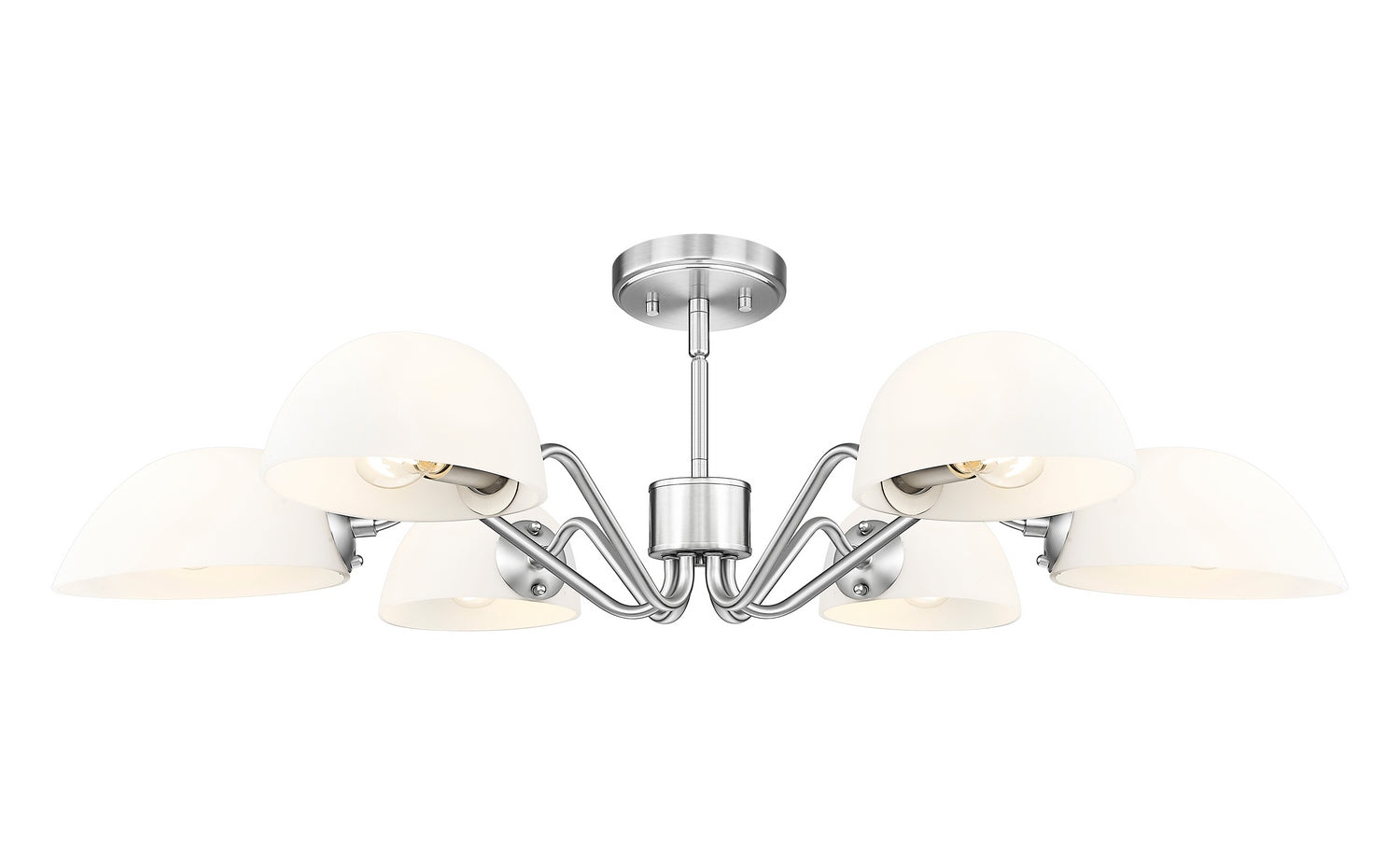 Z-Lite - 3048-6BN - Six Light Chandelier - Breton - Brushed Nickel