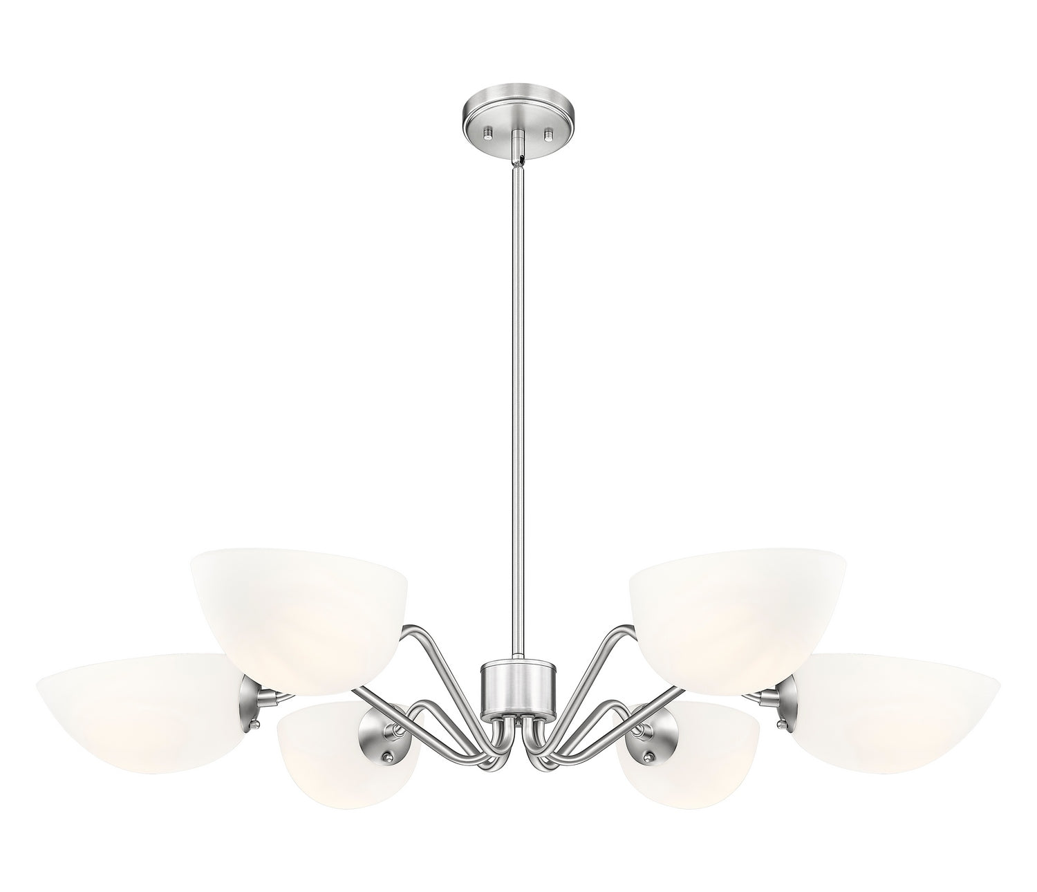 Z-Lite - 3048-6BN - Six Light Chandelier - Breton - Brushed Nickel