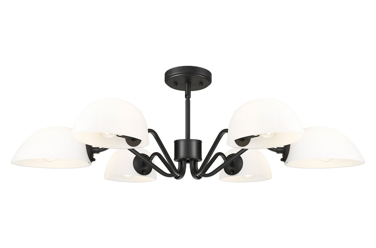 Z-Lite - 3048-6MB - Six Light Chandelier - Breton - Matte Black