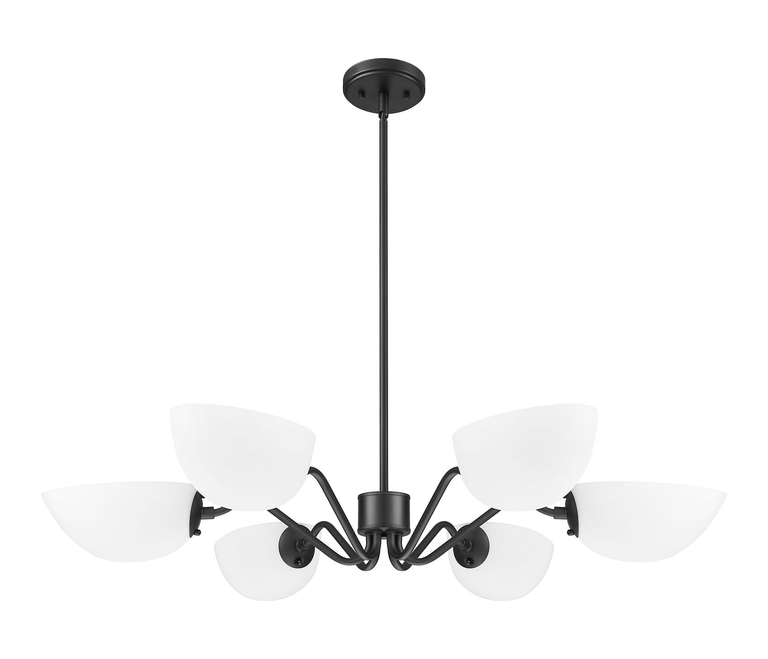 Z-Lite - 3048-6MB - Six Light Chandelier - Breton - Matte Black