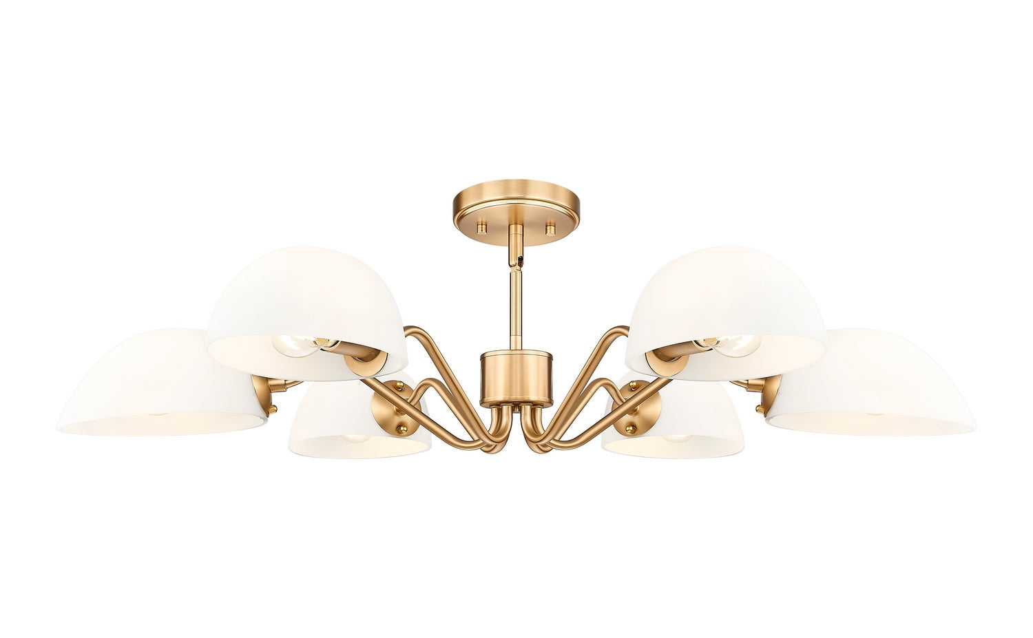Z-Lite - 3048-6MGLD - Six Light Chandelier - Breton - Modern Gold