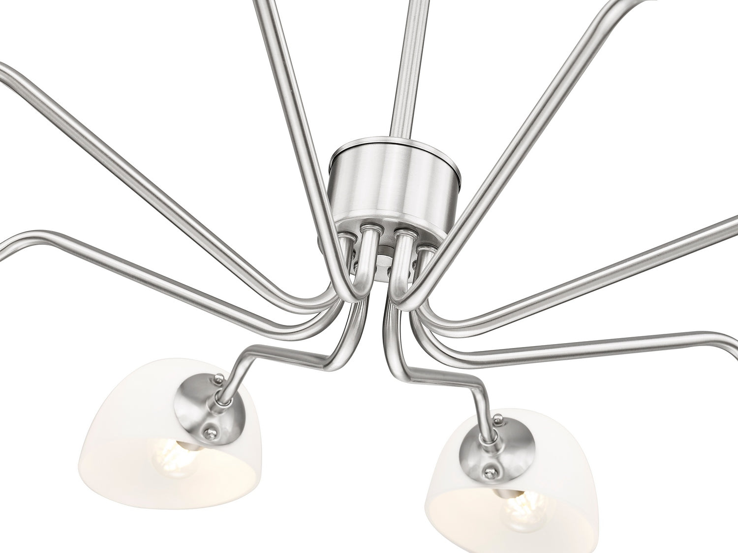 Z-Lite - 3048-8BN - Eight Light Chandelier - Breton - Brushed Nickel