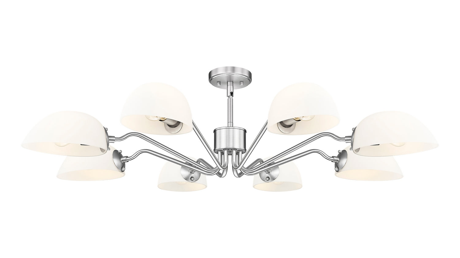 Z-Lite - 3048-8BN - Eight Light Chandelier - Breton - Brushed Nickel