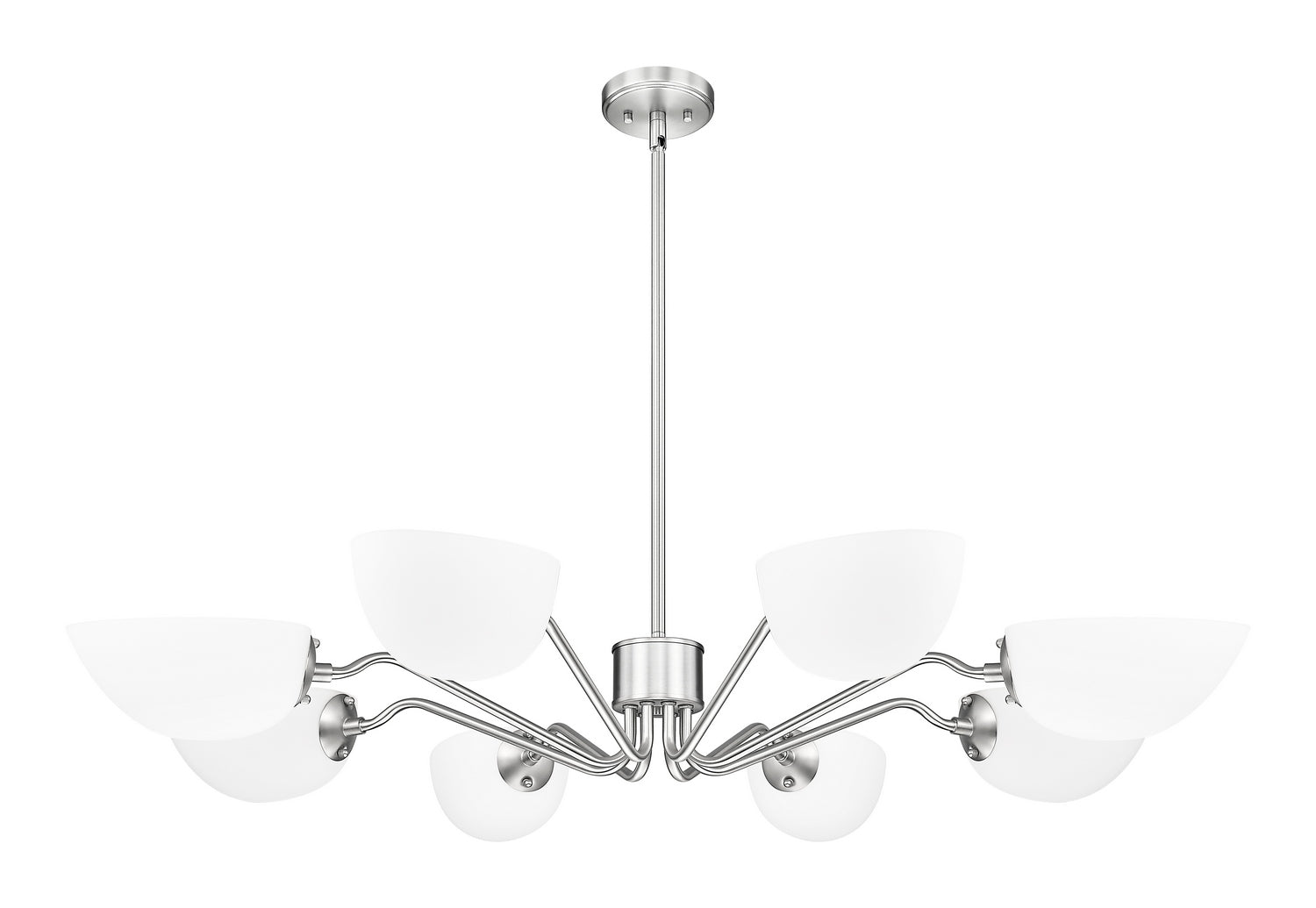 Z-Lite - 3048-8BN - Eight Light Chandelier - Breton - Brushed Nickel