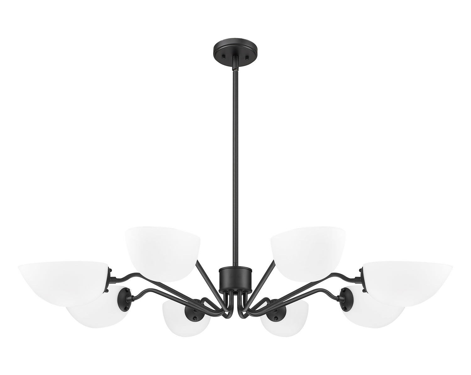 Z-Lite - 3048-8MB - Eight Light Chandelier - Breton - Matte Black