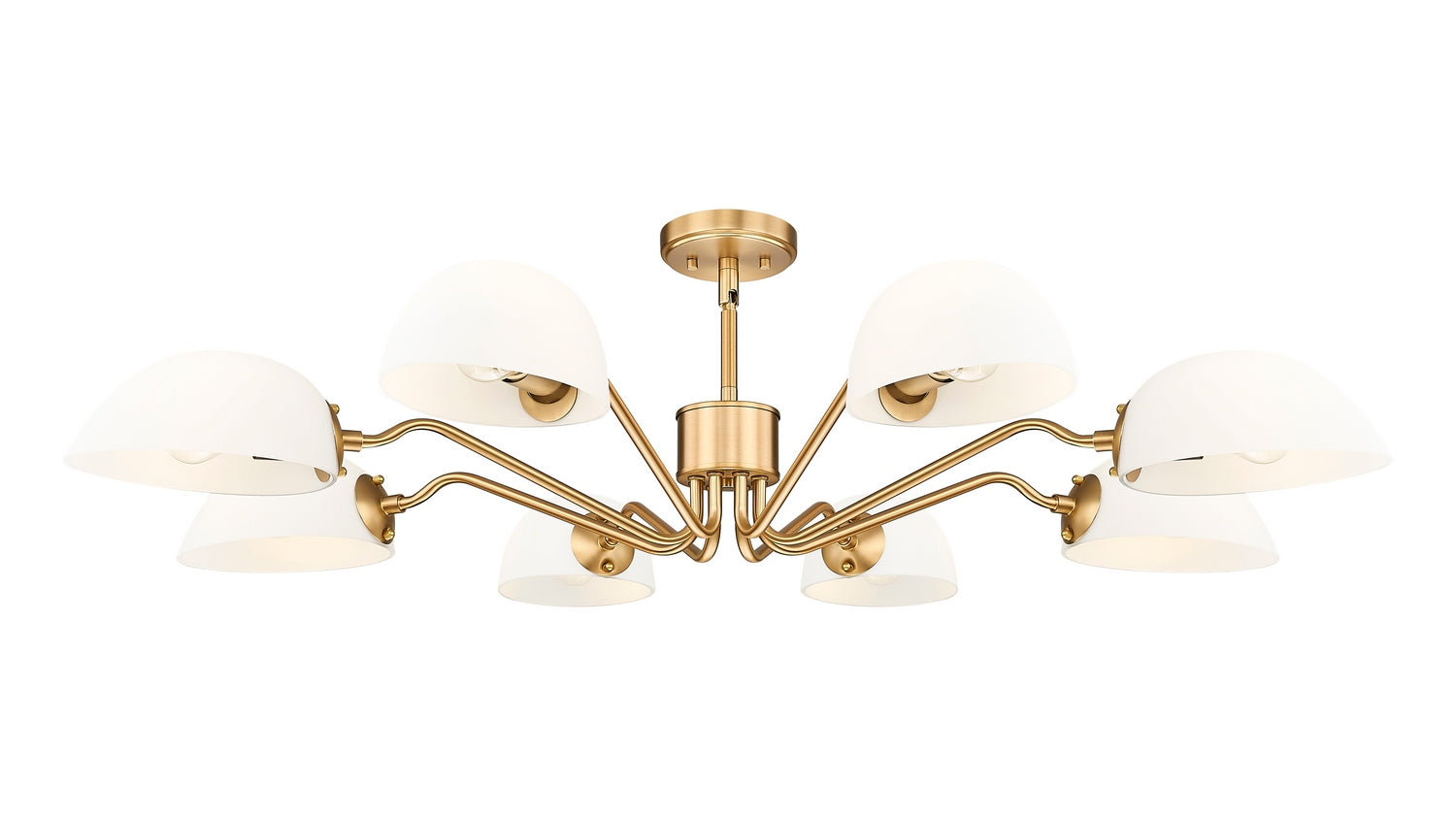 Z-Lite - 3048-8MGLD - Eight Light Chandelier - Breton - Modern Gold