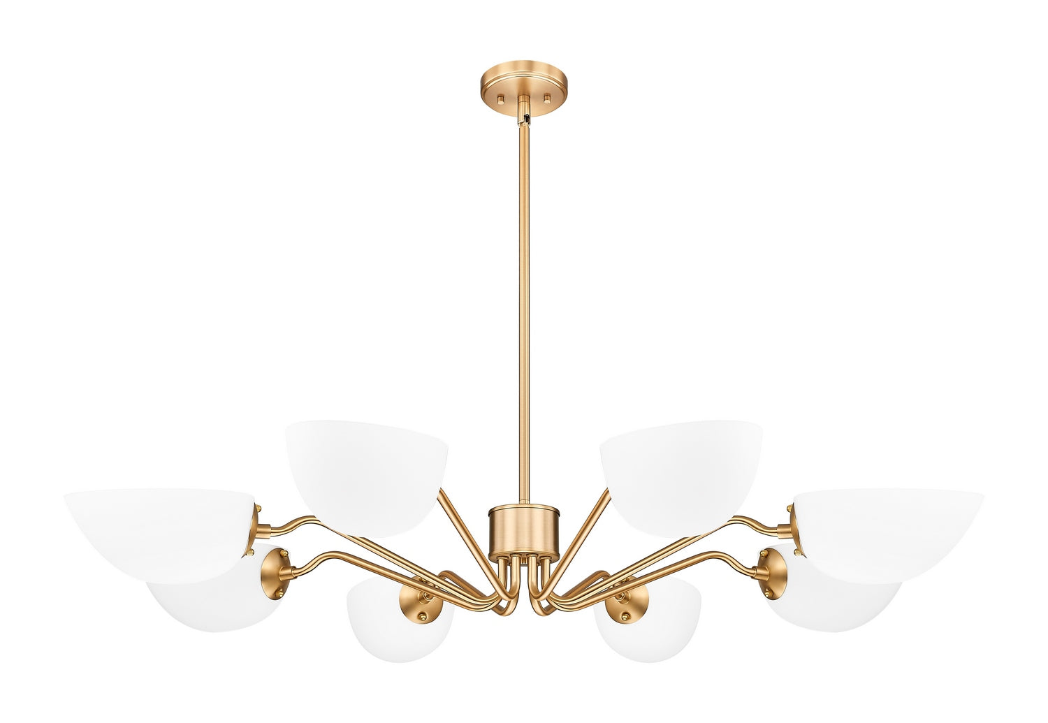 Z-Lite - 3048-8MGLD - Eight Light Chandelier - Breton - Modern Gold