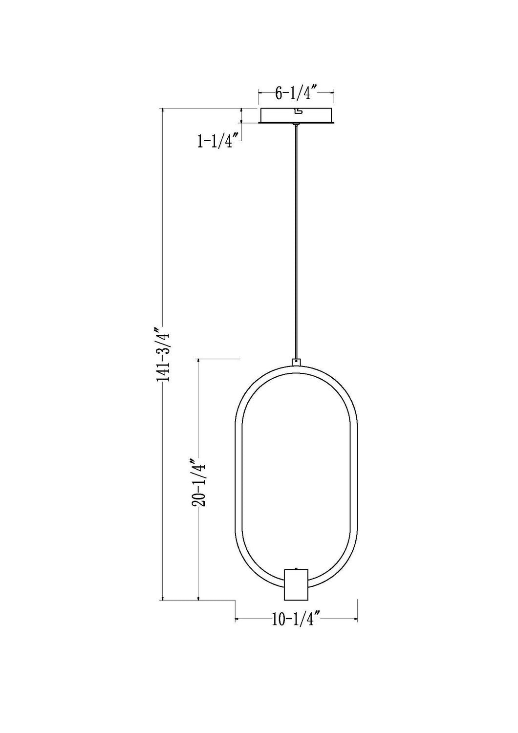 Z-Lite - 4101-10MB-LED - LED Pendant - Saros - Matte Black