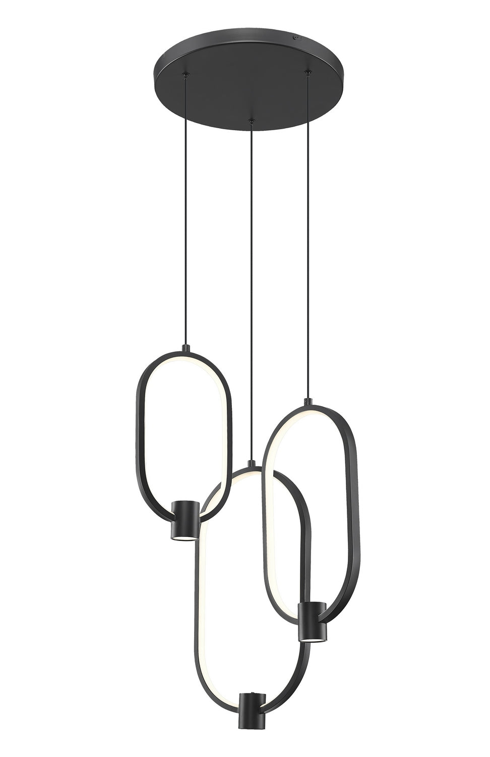 Z-Lite - 4101-3MB-LED - LED Chandelier - Saros - Matte Black