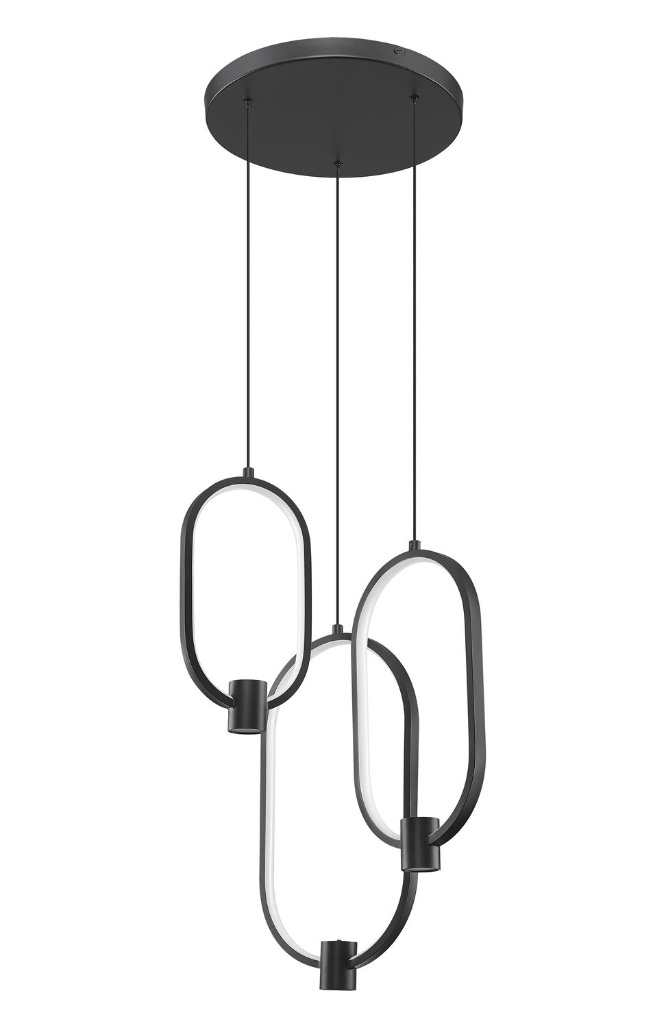 Z-Lite - 4101-3MB-LED - LED Chandelier - Saros - Matte Black