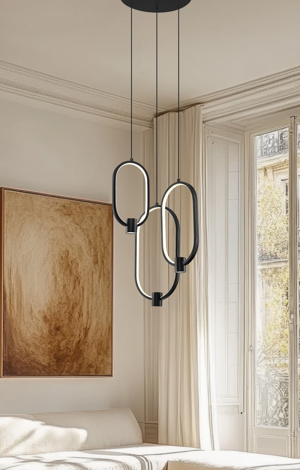 Z-Lite - 4101-3MB-LED - LED Chandelier - Saros - Matte Black