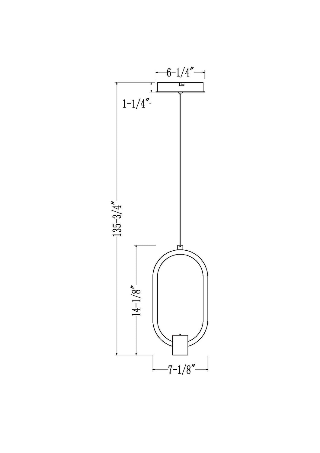 Z-Lite - 4101-7MB-LED - LED Pendant - Saros - Matte Black