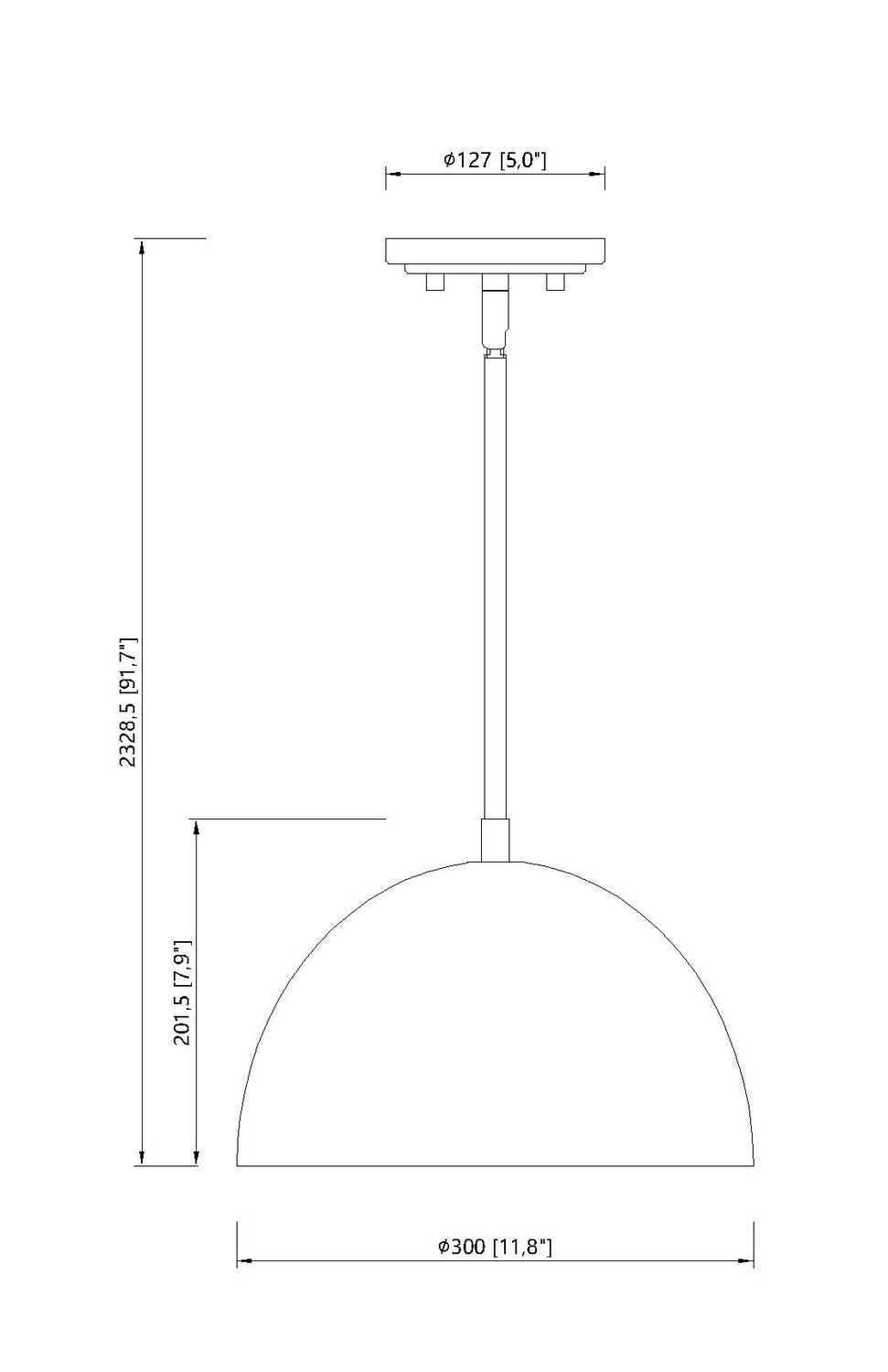 Z-Lite - 4501P12-MB - One Light Pendant - Vega - Matte Black