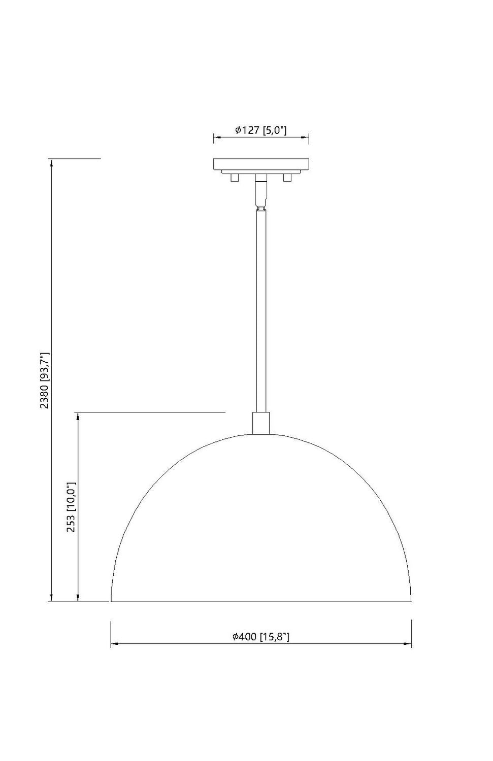 Z-Lite - 4501P16-MB - One Light Pendant - Vega - Matte Black