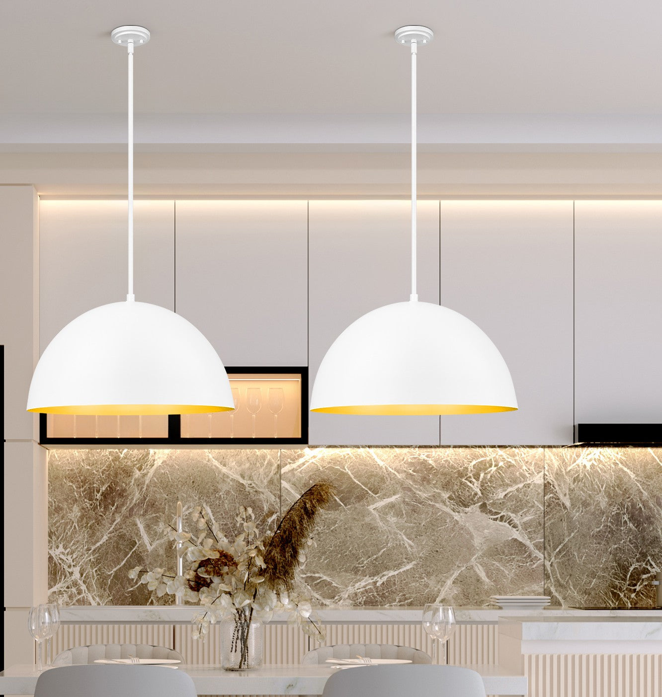 Z-Lite - 4501P24-MW - Three Light Pendant - Vega - Matte White