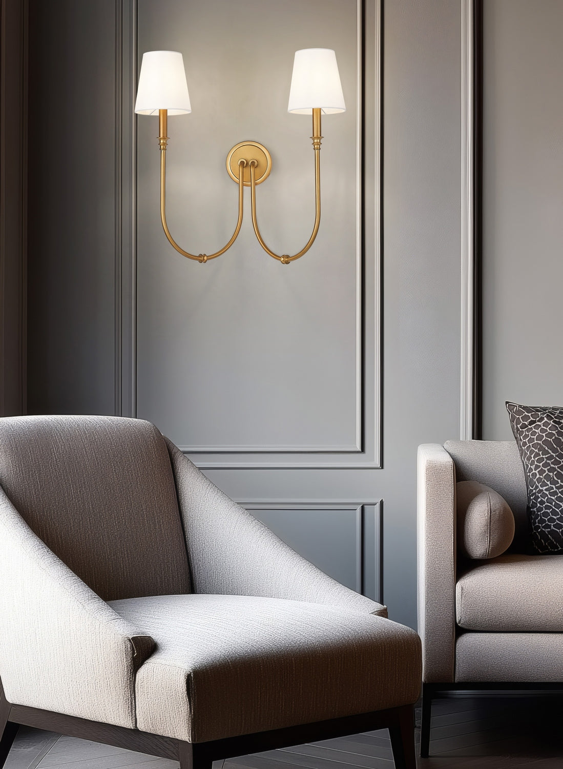 Z-Lite - 4505-2S-RB - Two Light Wall Sconce - Jisele - Rubbed Brass