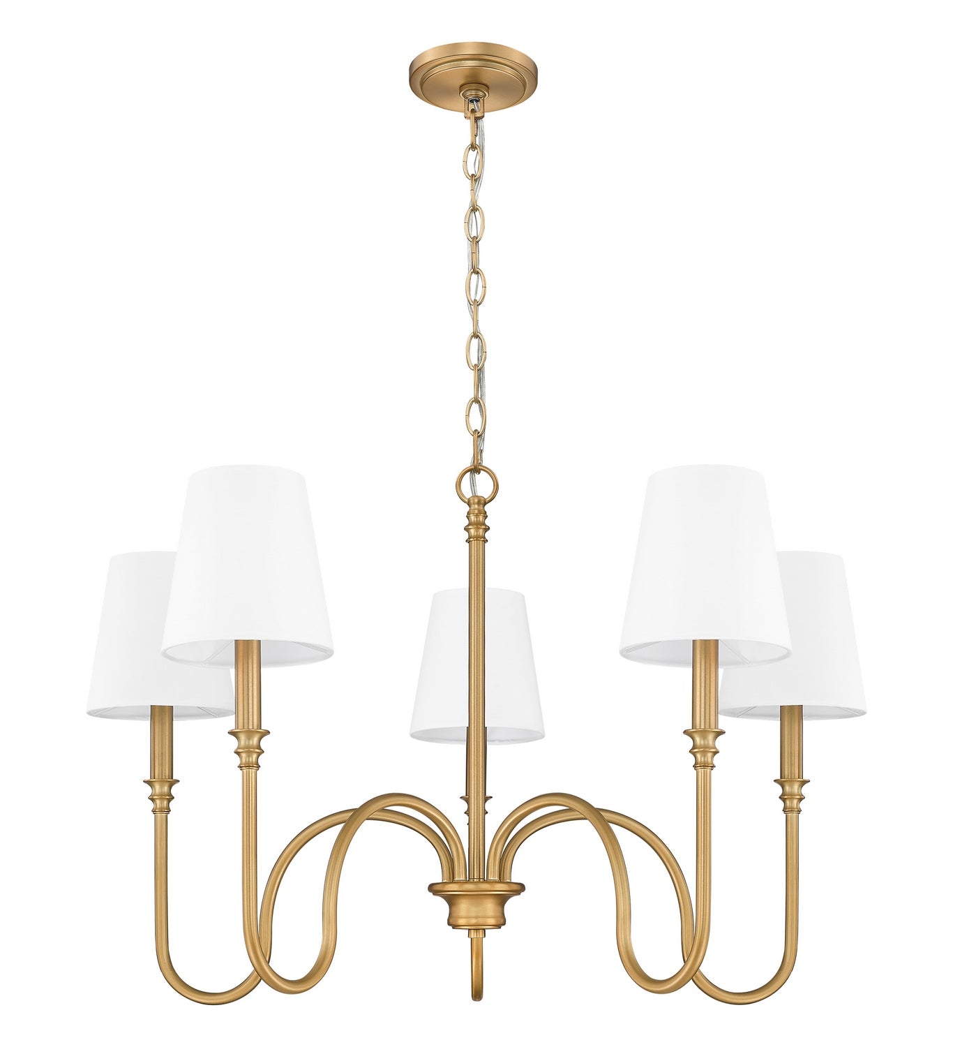 Z-Lite - 4505-5RB - Five Light Chandelier - Jisele - Rubbed Brass