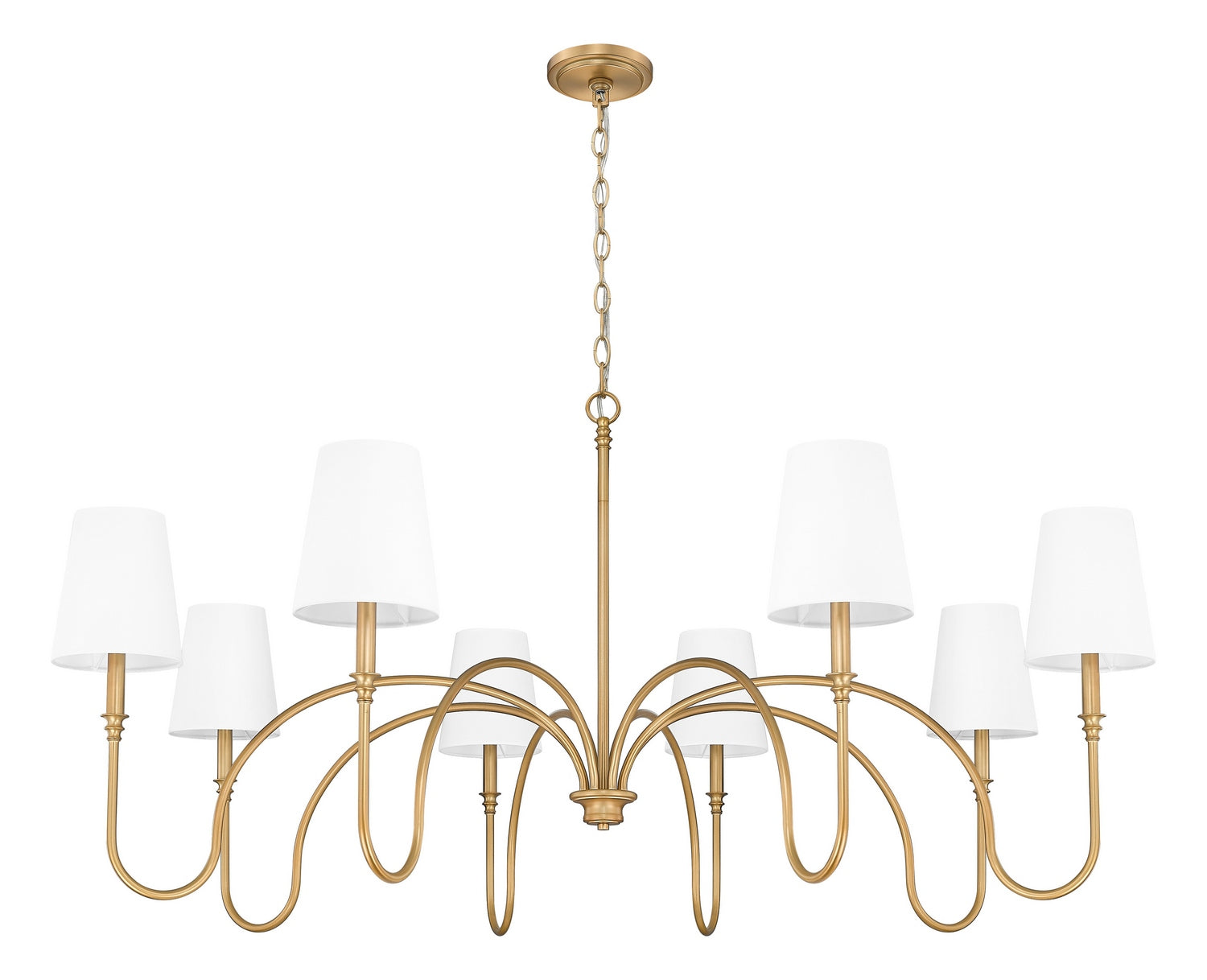 Z-Lite - 4505-8RB - Eight Light Chandelier - Jisele - Rubbed Brass