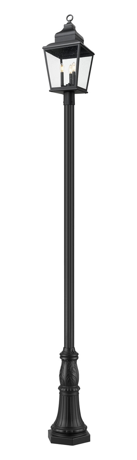 Z-Lite - 5029PHBR-518P-BK - Three Light Outdoor Post Mount - Raphael - Sand Black