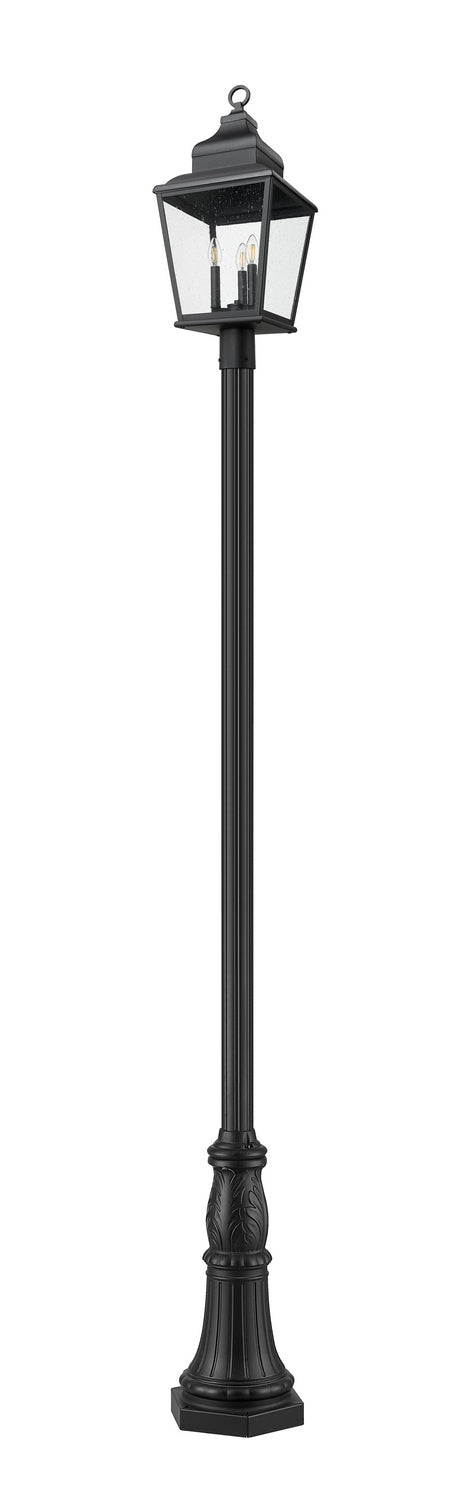 Z-Lite - 5029PHBR-518P-BK - Three Light Outdoor Post Mount - Raphael - Sand Black