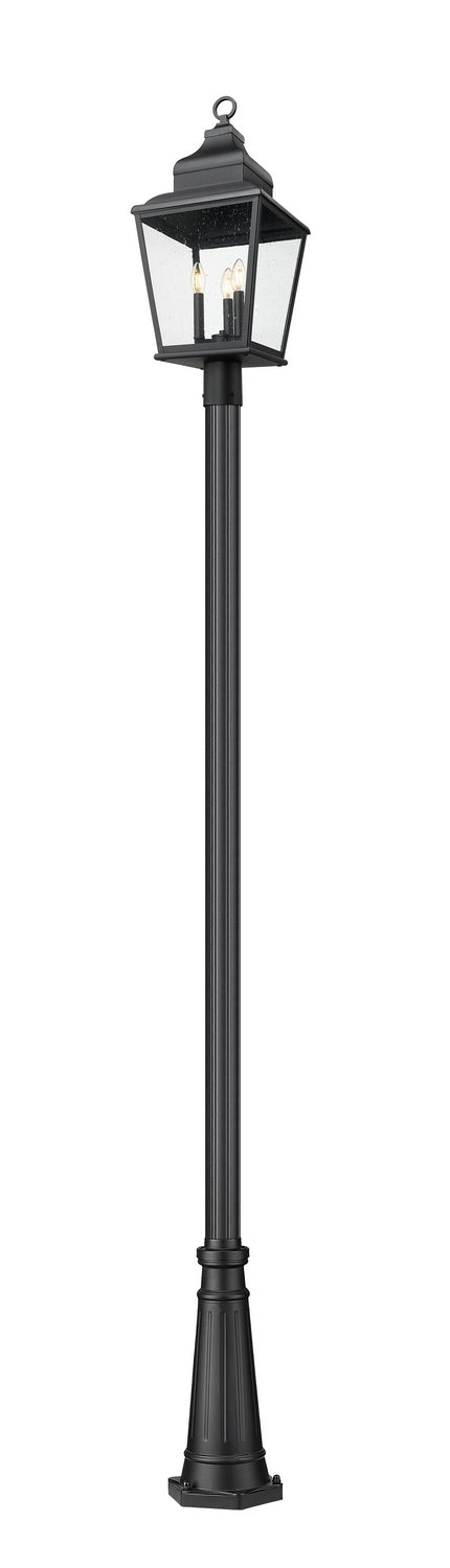 Z-Lite - 5029PHBR-519P-BK - Three Light Outdoor Post Mount - Raphael - Sand Black
